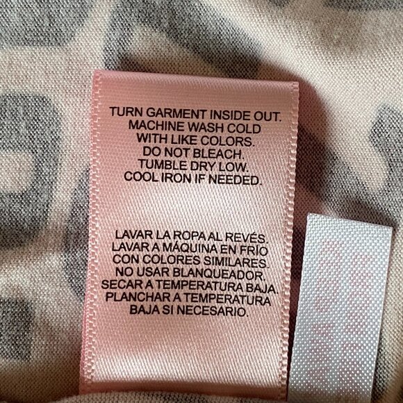 Juicy Couture Spell-Out Bathrobe-XL- Luxe Short Tie Jersey Knit Pink Spa Y2K 90s - Picture 11 of 12